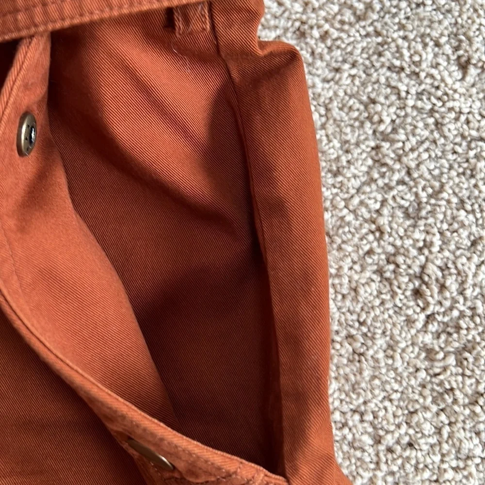 Ulla Johnson SZ 12, rust cotton shorts.